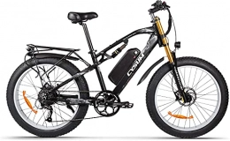 RICH BIT Bike RICH BIT Adult Electric Bicycle 1000W 48V Brushless Electric Exercise Bike, Detachable 17Ah Lithium Battery Mountain Bike Disc Brake (Gray-Black)