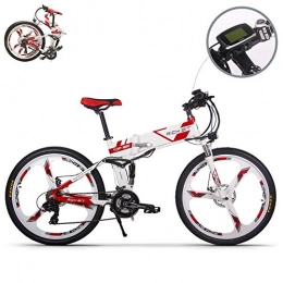 RICH BIT Bike RICH BIT RLH-860 Electric Bike folding mountain bicycle MTB e bike 36V*250W 12.8Ah Lithium - Iron Battery 26inch Magnesium Integrated Wheel (Red)