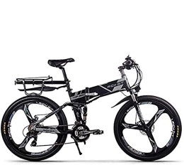 RICH BIT Bike RICH BIT TOP-860 36V 12.8Ah Full Suspension City Bike Folding Electric Folding Mountain Bicycle (Black-Gray)