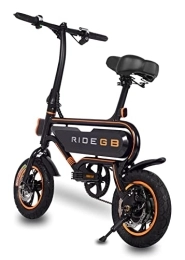 RIDE GB Bike RIDE GB D2 city electric bike - 12" folding Ebike 36v battery 250 watt pedal assisted with cruise control
