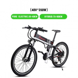 RPHP Electric Bike RPHP26 inch folding electric mountain bike bicycle off-road electric car electric bicycle electric car-Black-350W