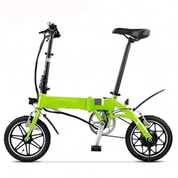 RSGK Bike RSGK Foldable Electric Bicycle with Large Capacity Lithium Ion Battery (36V 250W), Bright LED Headlights, 14-inch Mini Folding Electric Bicycle
