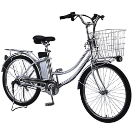 RSTJ-Sjef Electric Bike RSTJ-Sjef 26 Inch City Electric Bicycle 250W Singe Speed Ebike with Removable 48V8ah Lithium Battery, Electric Power Assisted Cruiser Bike for Women