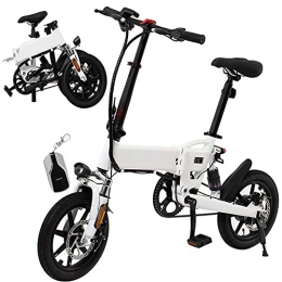 RSTJ-Sjef Bike RSTJ-Sjef Folding Electric Bike, 14 Inch Electric Bicycle for Adults with 36V / 8Ah Battery And 250W Brushless Motor, 3 Riding Modes And 7 Speed Gear