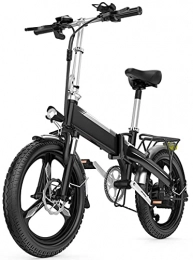 RSTJ-Sjef Bike RSTJ-Sjef Folding Electric Bike with Remote Control, 20 Inchs 400W 48V Removable Battery 7 Variable Speed Bicycle, Commuter Ebike for Adult Teens with Pedal Assist
