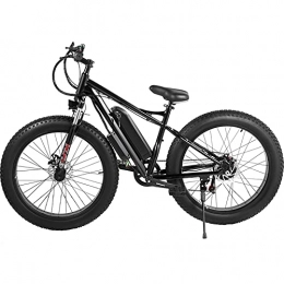 RuBao Electric Bike RuBao Electric Bikes for Adults, 350W Electric Mountain Bike 15MPH, Electric Bicycles with 26 Inch 4.0 Fat Tires 7 Speed Gear Full Suspension Professional 21 Speed Gears