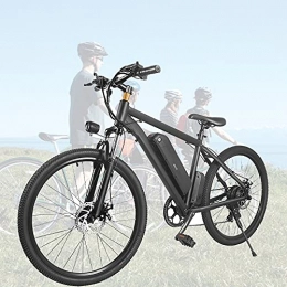 RUBAPOSM Bike RUBAPOSM 26" Electric Bike, 3 Hours Fast Charge, 350W Brushless Motor, 36V / 10.4Ah Removable Lithium-Ion Battery, Electric Mountain Bike with Shimano 7-Speed and Suspension Fork