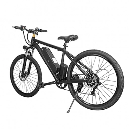 RUBAPOSM Bike RUBAPOSM Folding Electric Mountain Bike 350W Ebike 26'' Ebikes for Adults with Removable 10Ah Battery, Professional 7 Speed Gears, Full Suspension