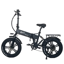通用 Electric Bike RX20M Folding Electric Bicycle 48V Lithium Battery 20 * 4.0 Fat Tire Mountain Bike Snow Bike E-bike (Plus 1 Spare Battery)