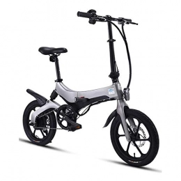 RXRENXIA Bike Rxrenxia Folding Electric Bicycle, Variable Speed Small Portable Ultra Light 48V Lithium-Ion Battery Ebike Adult Men And Women Outdoors Adventure, Gray