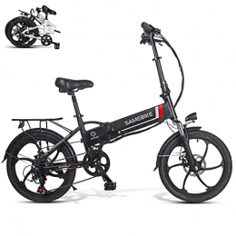 Rymic Bike Rymic Folding Electric Bike 20'' Electric Bicycle with Removable 48V 10.4Ah Lithium Battery for Adults, Electric Bicycle 7 Speed Shifter Handle LCD Meter