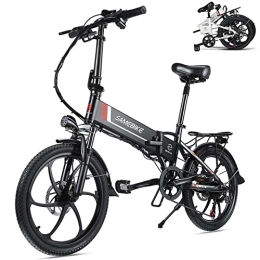 Rymic Bike Rymic Modern Folding 20'' Electric Bike, with Removable 48V 10.4Ah Lithium Battery for Adults, Folding E-Bike with 7 Speed Shifter Electric Bicycle Handle LCD Meter Quick Delivery