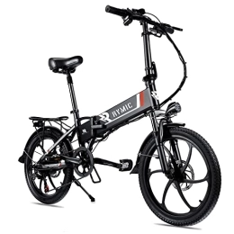 Rymic Electric Bike Rymic Premium 20'' Folding Electric Bike, with Removable 48V 10.4Ah Lithium Battery for Adults, 7 Speed Shifter Electric City Bicycle Handle LCD Meter Quick Delivery
