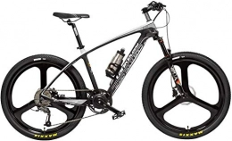 IMBM Electric Bike S600 26 Inch Power Assist E-bike 240W 36V Removable Battery Carbon Fiber Frame Hydraulic Disc Brake Torque Sensor Pedal Assist Mountain Bike (Color : Black White, Size : 6.8Ah)