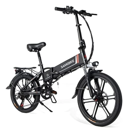 Samebike Electric Bike SAMEBIKE 20'' Electric Bike for Adult, XD30-II Upgrade Version with 48V 10.4AH Removable Lithium-Ion Battery, Folding City Commuter Electric Bicycle, Black