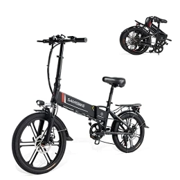 Samebike Bike SAMEBIKE 20LVXD30-II Upgrade Version 48V 10.4AH Electric Bike 20 Inch Folding Ebike City Commuter Electric Bicycle For Adult (black)