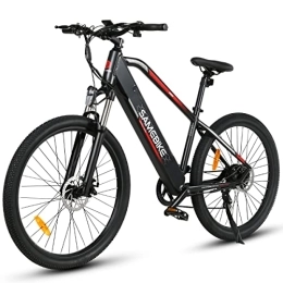 Samebike  SAMEBIKE 27.5 inch Electric Bike with 48V 10.4AH Removable Lithium Battery Shimano Professional 7 Speed Gears and LCD Smart Meter, Electric Bike for Adults Mountain Commuter Bike