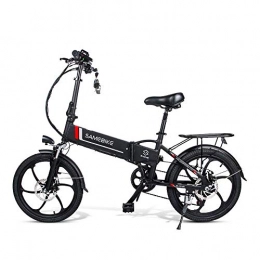 Samebike Bike SAMEBIKE Electric Bike with LED Display Screen Adult Foldable Pedal Assist E-Bike with Battery, Professional 4 Speed Transmission Gears