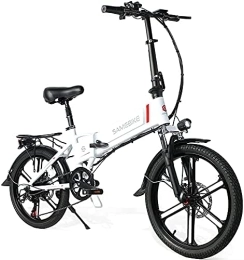 Samebike Electric Bike SAMEBIKE Folding 20" Electric City Bike with Removable 48V 10.4AH Lithium Battery, Folding Electric Bicycle Commuter Ebike with 7 Speed Shifter Electric Bicycle for Adults, Quick Delivery
