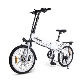 Samebike Electric Bike SAMEBIKE JG20 Smart Folding Electric Moped Bike 20 Inch 250W Motor 8Ah 48V E-Bike Pedal Assist