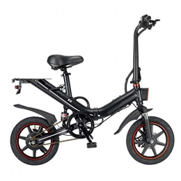 Sansund Electric Bike Sansund 400w Intelligent Foldable Electric Bicycle for Adults, 14inch Fat Tire, Slient IP54 Waterproof Bike with HD Display for Outdoor Travel, 15Ah / 48V Battery, Max Speed 25 km / h, Disc Brake