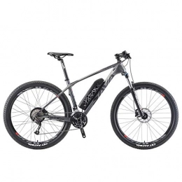 SAVADECK Electric Bike SAVADECK Knight3.0 Carbon Electric Mountain Bike Carbon Fiber Electric Bicycle Pedal Assist E-bike with Shimano 27 Speed Transmission System and Removable 36V / 13Ah Li-Ion Battery (27.5 * 17'')
