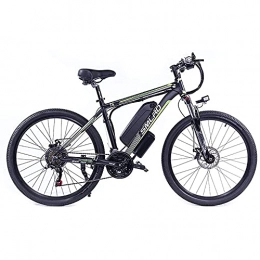SFSGH Electric Bike SFSGH Electric Bicycles For Adults, Ip54 Waterproof 350W Aluminum Alloy Ebike Bicycle Removable 48V / 13Ah Lithium-Ion Battery Mountain Bike / Commute Ebike(Color:black / green)