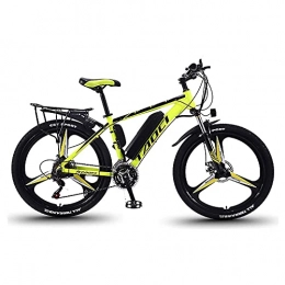 SFSGH Electric Bike SFSGH Electric Bikes For Adult, Magnesium Alloy Ebikes Bicycles All Terrain, 26" 36V 350W 8ah / 10ah / 13Ah Removable Lithium-Ion Battery Mountain Ebike For Mens(Size:13ah, Color:yellow)