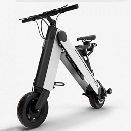 SFXYJ Bike SFXYJ Creative Folding E-Bike - 36V 11Ah Lithium Ion Battery Electric Bike with 10 Inch Wide Tire - 30KM Battery Life, 350W Brushless Motor Adult Electric Bicycle, Silver