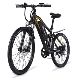 sheng milo Electric Bike Sheng Milo M60 electric bike 48V, electric bikes for adults 27 inch, 500W bike pedals, Shimano 7 speed, 17Ah removable lithium battery, double shock absorption, aluminum alloy frame