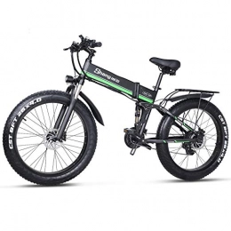 Shengmilo Electric Bike Shengmilo 26" Electric Bike Adults, 4” Fat Tire Mountain Electric Bike, Removable 48V / 10Ah Lithium Battery, Shimano 21-Speed, Suspension Fork with Lock