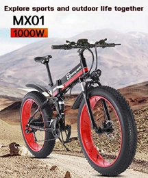 Shengmilo Electric Bike Shengmilo MX01 1000W Fat Electric Mountain Bike 13AH Battery 21Speeds Hydraulic Disc Brake (Battery)