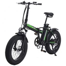 Shengmilo Electric Bike Shengmilo MX20 Electric Bicycle, Folding Electric Bicycle, Fat Tire Ebike, 48V 15AH, 500W (Black)