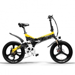 SHIJING Electric Bike SHIJING Electric Bicycle 20 inch Folding E-bike 400W 48V Lithium Battery 7 Speed Pedal Assist
