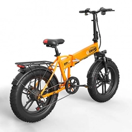 SHIJING Electric Bike SHIJING Electric bike 20 * 4.0inch Aluminum Foldable electric Bicycle 48V10A 500W 40KM / H 6Speed Powerful Fat Tire bike Mountain snow ebike, 1