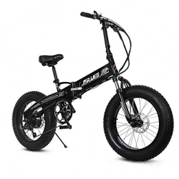 SHIJING Bike SHIJING Folding electric bike 20 inches 4.0snow fat tires 36v li-ion battery power battery 350W variable-speed electric bicycle adult, 1