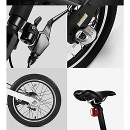 SHIJING Electric Bike SHIJING NEW Electric Bike 12 Inch Folding Power Assist Electric Bicycle E-Bike 250W Motor and Dual Disc Brakes Bicicleta Eletrica