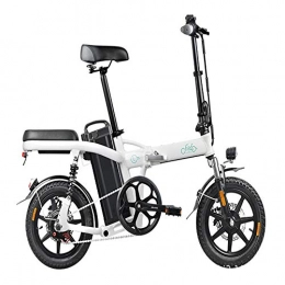 Shiyajun Electric bicycle Folding lithium battery electric men's and women's battery car Small power-assisted electric car-48V/20AH white