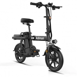 Shiyajun Bike Shiyajun Lithium battery foldable electric bicycle bicycles for men and women-Black 25A