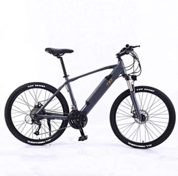 SHJR Electric Bike SHJR 36V Adult Electric Mountain Bike, Lithium Battery All-Terrain E-Bikes, Aluminum Alloy Double Disc Brake Electric Bicycle With LCD Display, A
