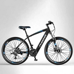 SHJR Bike SHJR Adult 21speed Electric Mountain Bike, Off-Road Electric Bicycle, With Front and Rear Disc Brakes 26 Inch 36V E-Bikes, B, 70KM