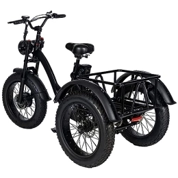 SKVLF Bike SKVLF Adult Electric Tricycle / Aluminum Alloy Frame Lithium Battery Cargo Tricycle / with 12Ah Battery, Adult Electric Bicycle with Shopping Basket