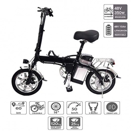 smileyshy Electric Bike smileyshy 14 Inch Lithium Battery Bicycle- Electric Mountain Bike, Commuter Bike, Folding E-bike With Removable Lithium Battery Citybike 40-50KM / H, Energy Saving, convenient And Fast