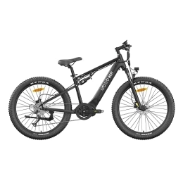 Somerway Bike Somerway Electric Hybrid Bike, 350W Powerful Engine, 48V 10AH Large-capacity Battery, Up to 50km, Electric Mountain Bikes for Adults with Smart LCD Display (Black)