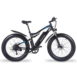 SONGZO Bike SONGZO Adult Electric Bicycle 26 inch Fat Tire Electric Mountain Bike With 48V 17AH Lithium ion Battery and Dual Shock Absorbers