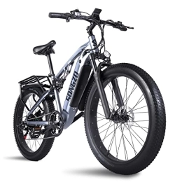SONGZO Electric Bike SONGZO Electric Bike 26 Inch BAFANG Motor Adult Electric Bike 48V15AH LG Built-In Battery Electric Mountain Bike Double Suspension Rc600