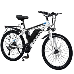 GSOU  SOODOO 26" Electric Bikes for Adults. 2602 Ebikes with 250W High-Speed Brushless Motor. Electric Bikes Built-in 36V-8AH Removable Li-Ion Battery, MICRO NEW 27-Speed, G51 LCD Display, Dual Disk Brake