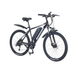 GSOU Electric Bike SOODOO 26" Electric Bikes for Adults. 2604 Ebikes with 250W High-Speed Brushless Motor. Electric Bikes Built-in 36V-8AH Removable Li-Ion Battery, MICRO NEW 27-Speed, G51 LCD Display, Dual Disk Brake