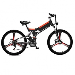 SPORTS WERTY Mountain Bike Electric for Adult 26-inches folding Full suspension mountain bike 48V 4800W 10Ah Lithium-Ion E-Bike power supply 21 Speed Gear and Three Working Modes