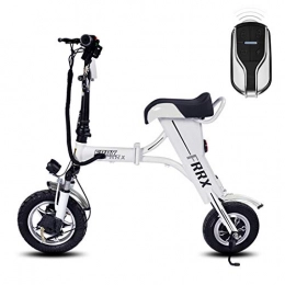 SSCJ Electric Bike SSCJ Electric Folding Bike Mini Adult Electric Scooter Portable City Bicycle Remote Control Anti-Theft USB Charging, 6Ah20km